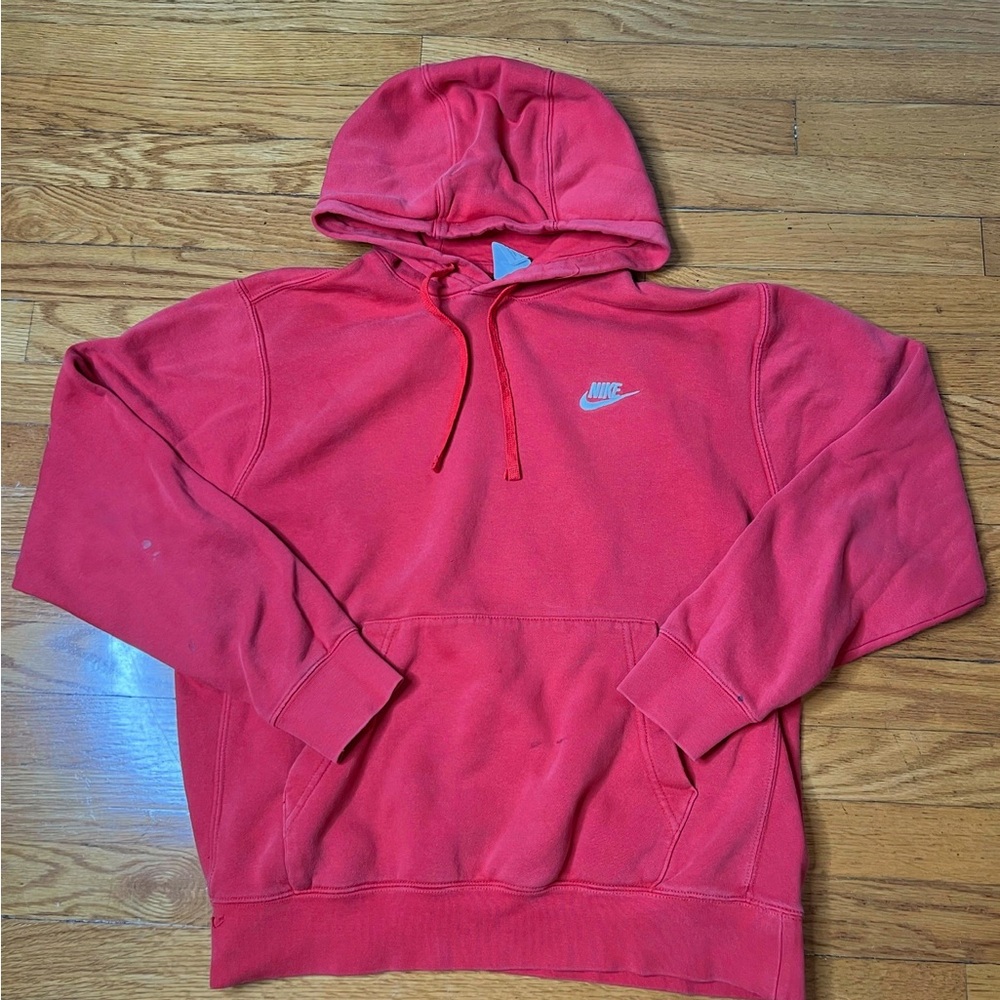Nike Men's Vibrant Red Hoodie